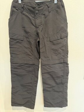 The North Face Women's Charcoal black Cargo convertible Pants